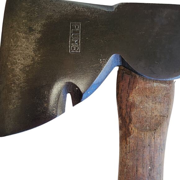 VINTAGE PLUMB 14"  FLINT EDGE HAMMER HATCHET - Picture 3 of 5